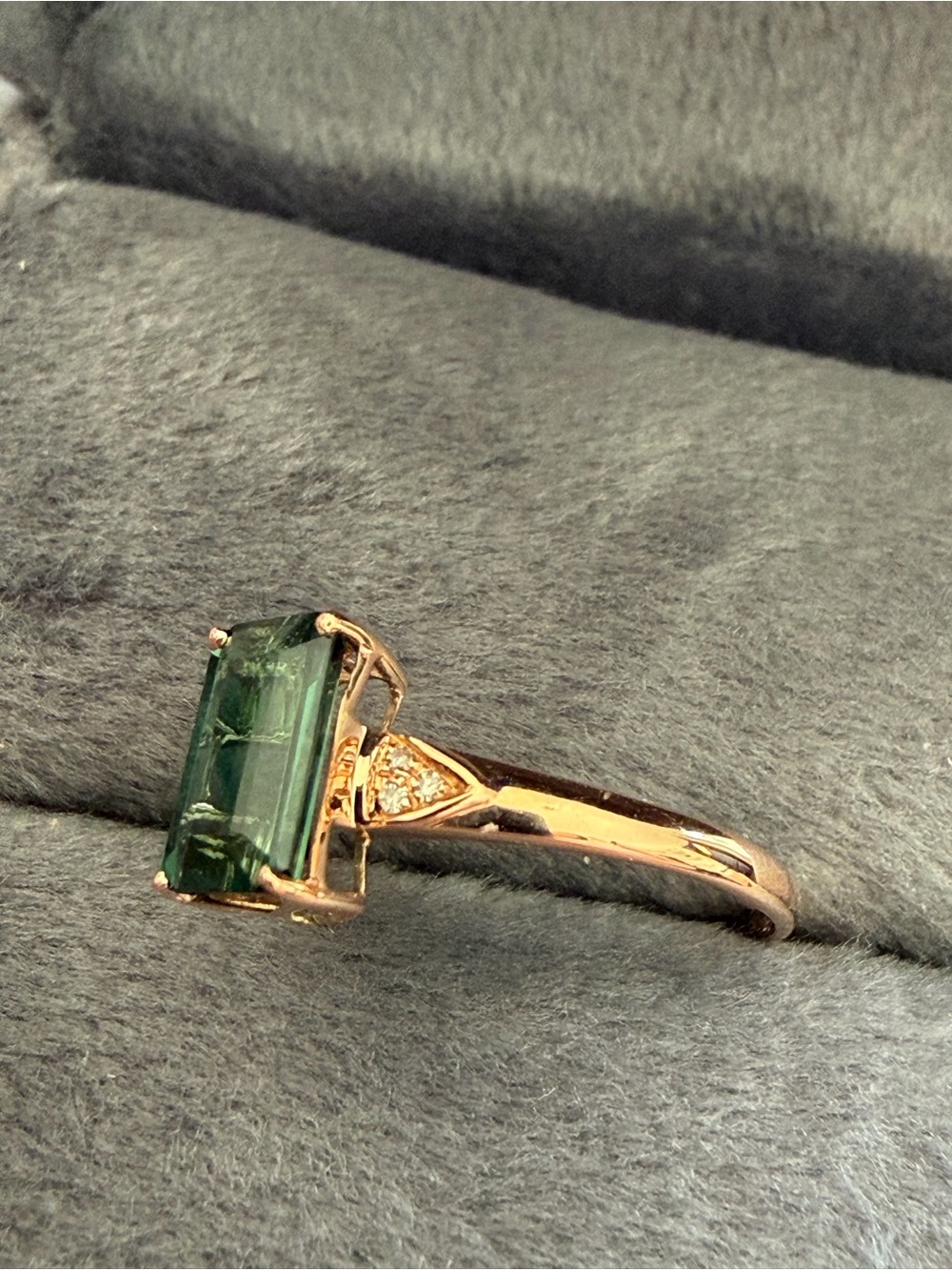 Tourmaline and Diamond 18k - Picture 3 of 9